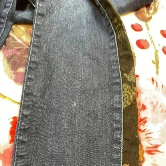 Pilcro and the letterpress high rise skinny jeans floral contrast stripe size 28 - Picture 9 of 15